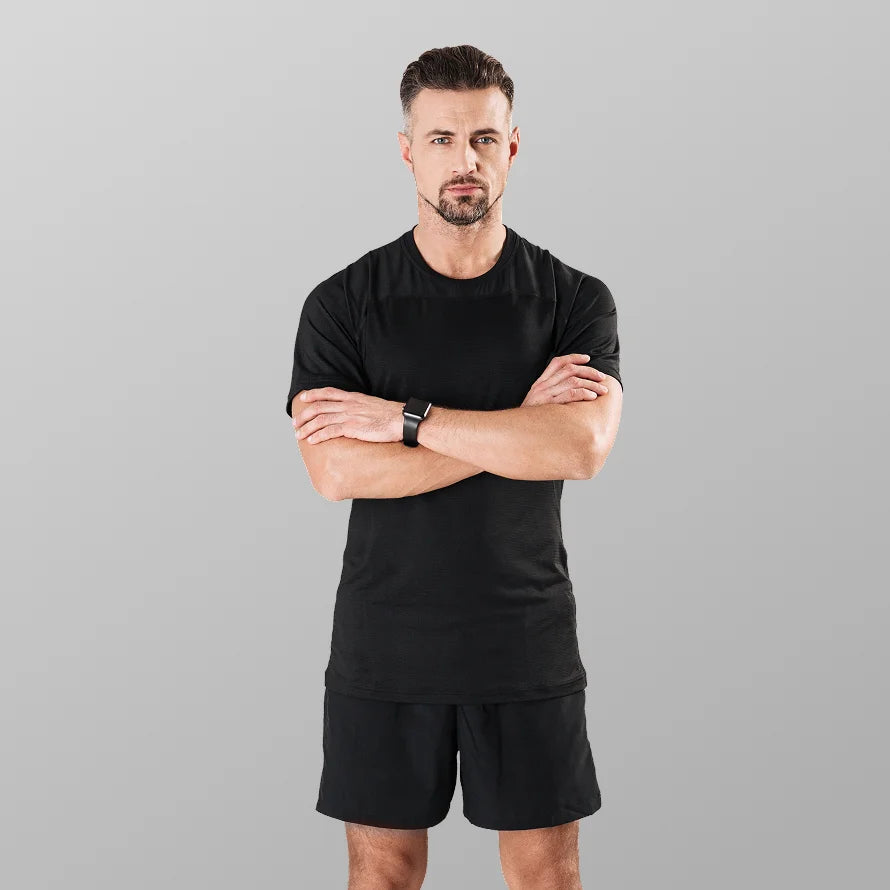 Sporty Black Fitness Apparel