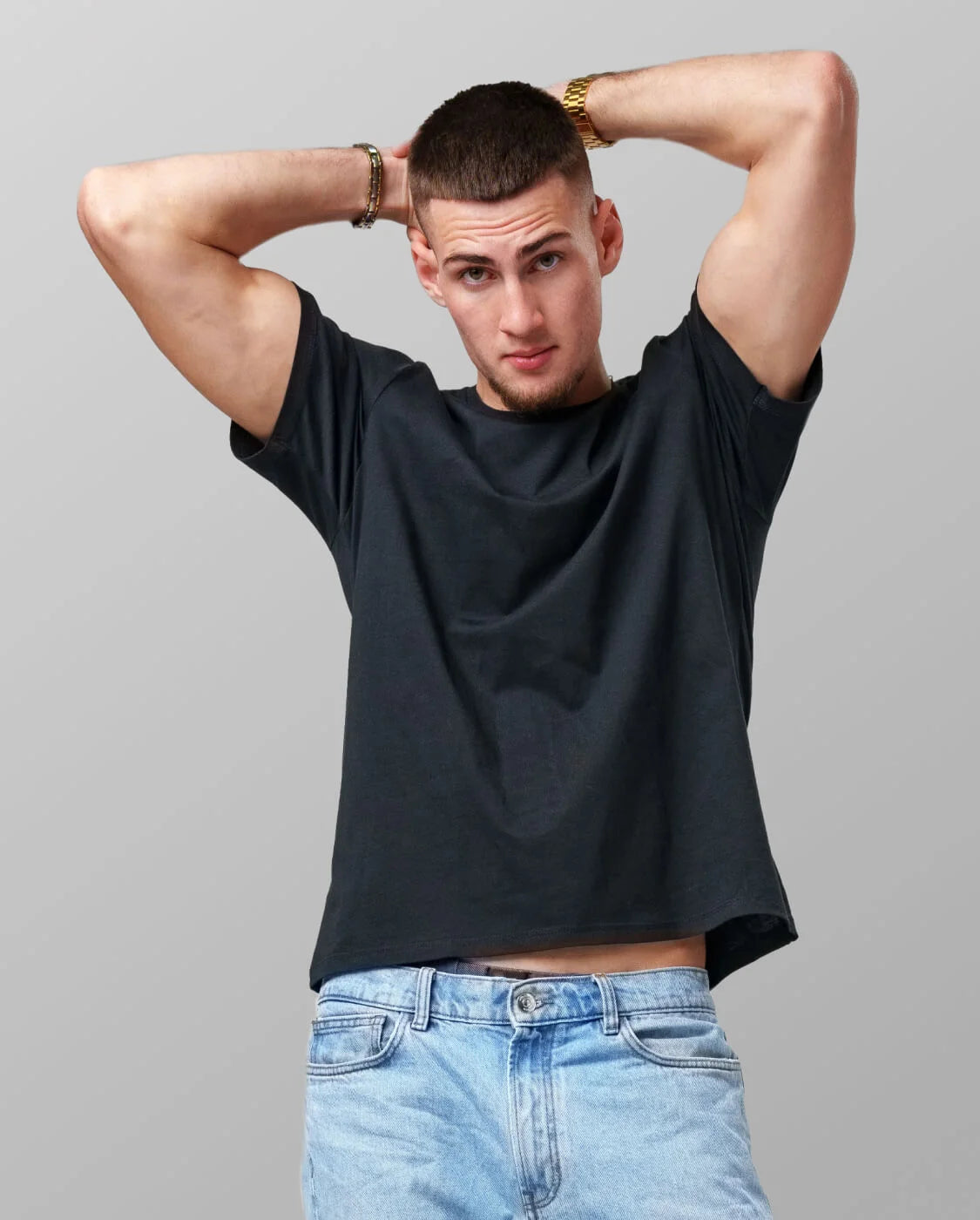 Solid Round Neck T-shirt